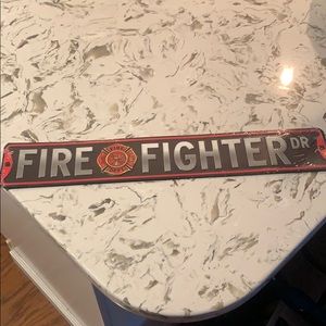 Firefighter plaque
